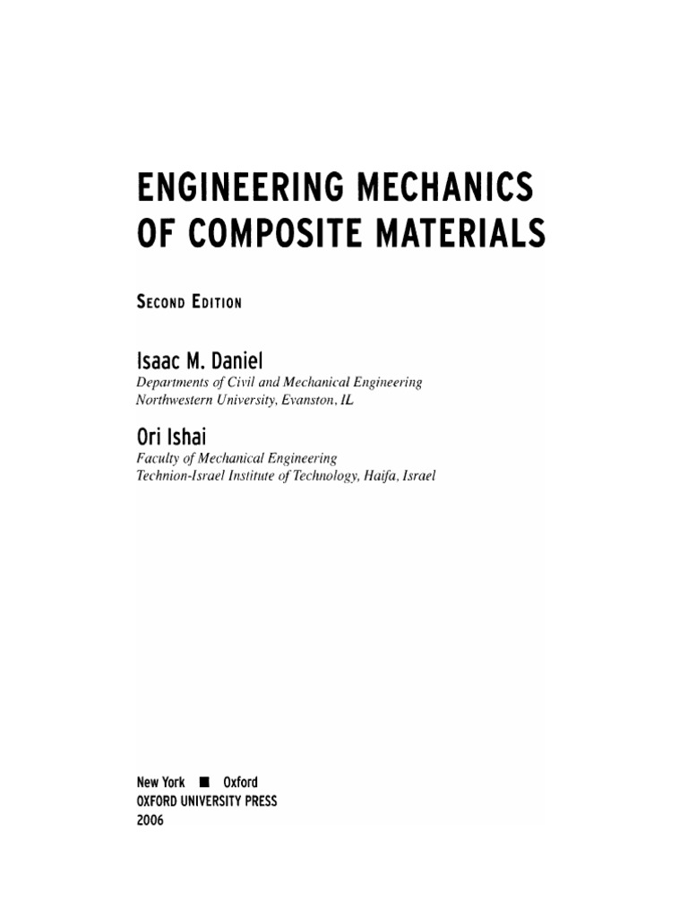 Engineering Mechanics of Composite Mater | PDF | Difference