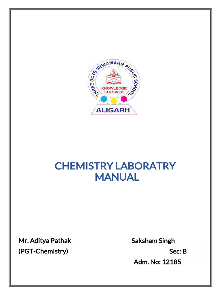 Chemistry Lab Manual25-26 | PDF