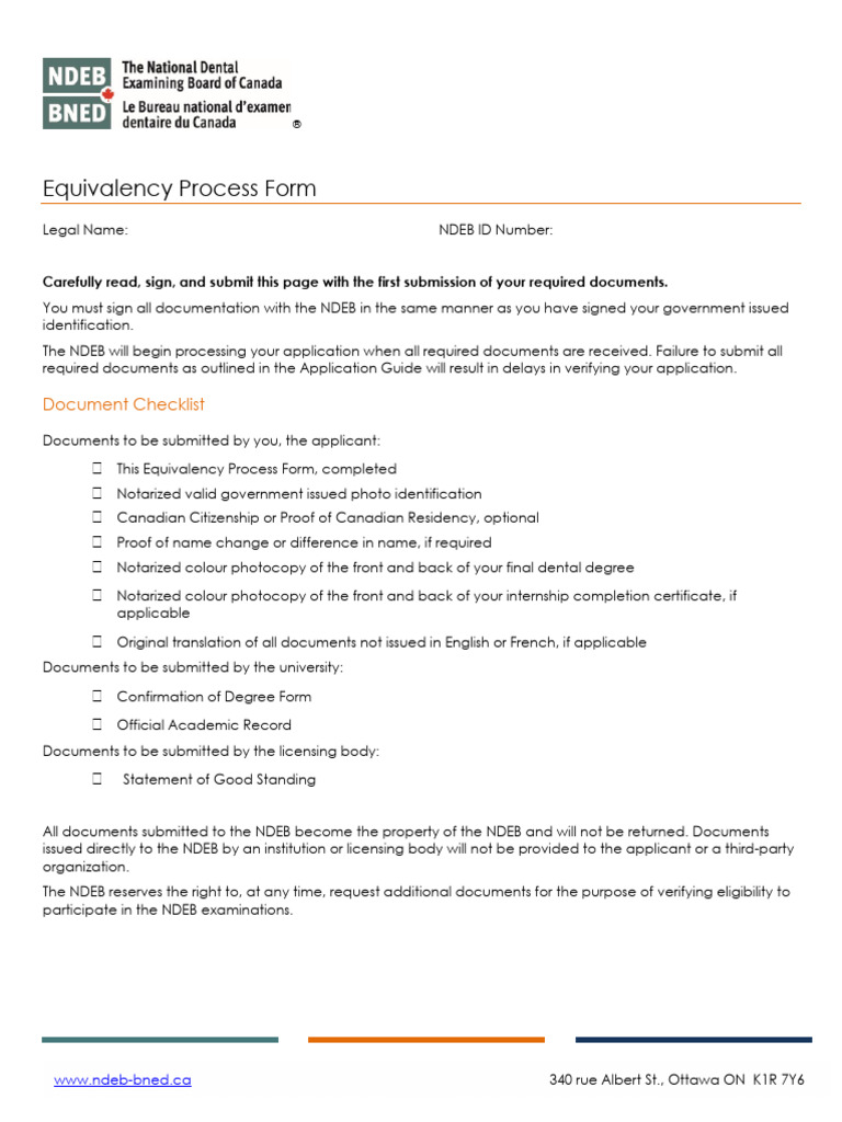 Equivalency Process Form - 2026 | PDF | Identity Document