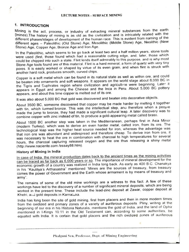 Surface Mining 1 | PDF