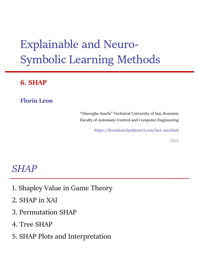 Explainable Artificial Intelligence: SHAP | PDF | Permutation ...
