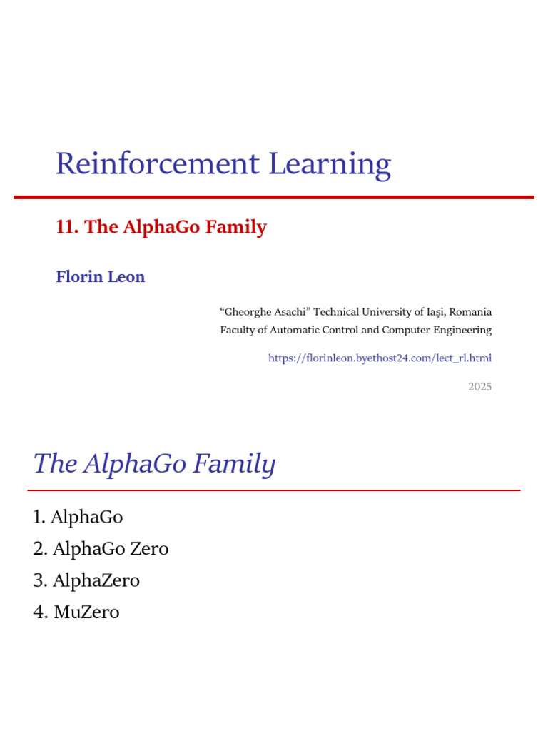 Reinforcement Learning: The AlphaGo Family | PDF | Applied Mathematics ...