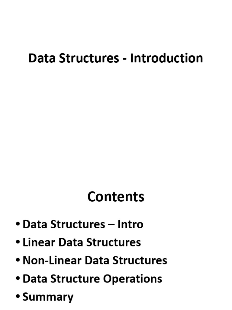 Data Structures Introduction - pptx-1 | PDF | Computer Programming ...