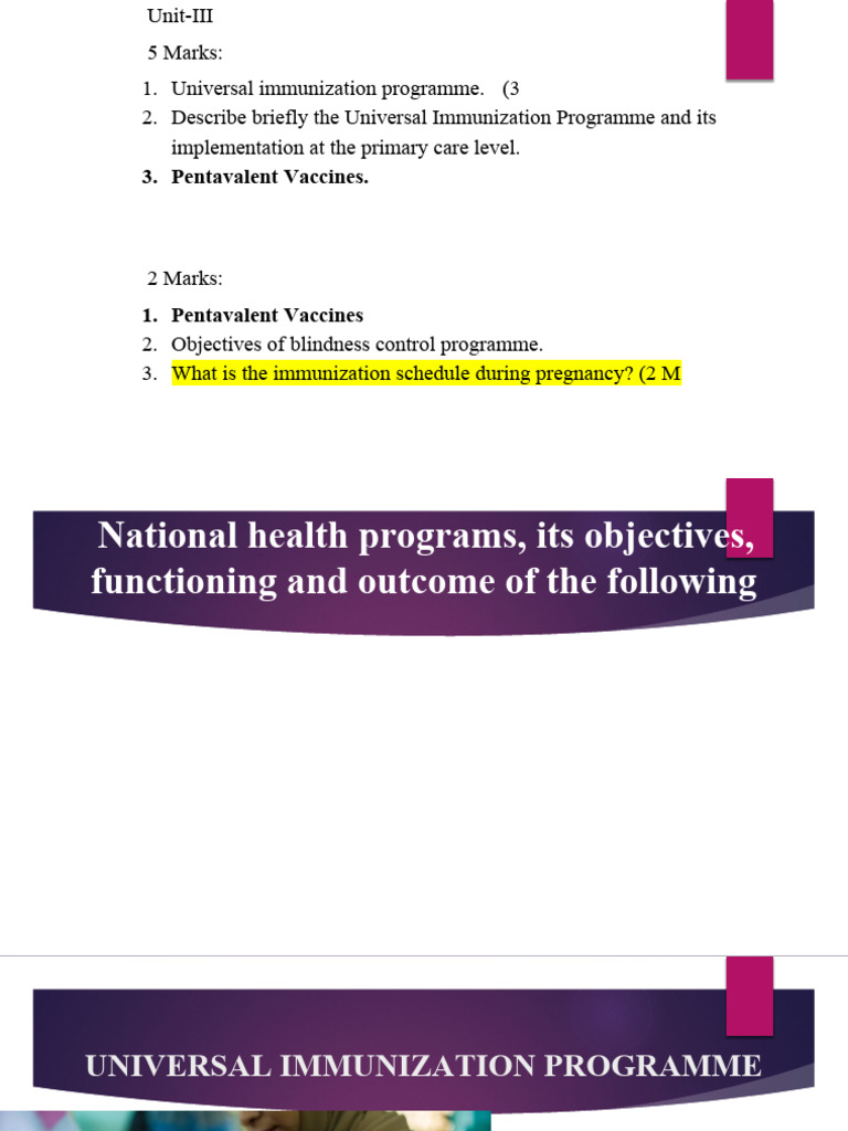 Universaal Immunization Programme | PDF | Vaccines | Health Sciences