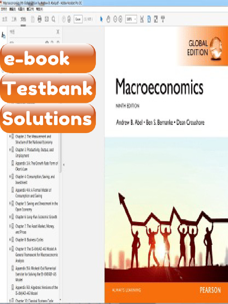 Testbank Macroeconomics 9th Global Edition by Andrew B Abel Fast ...