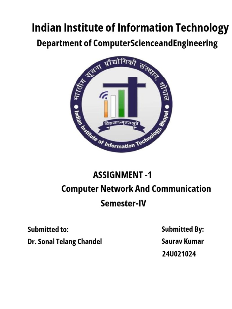 Assignment 01 CNC CSE (AI) | PDF | Computer Network | Internet Protocols