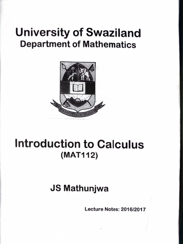 Mat112 Calculus | PDF