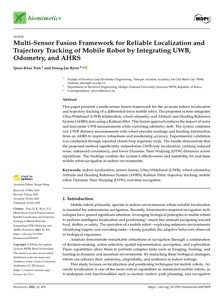 Multi-Sensor Fusion Framework For Reliable Localiz | PDF | Kalman ...