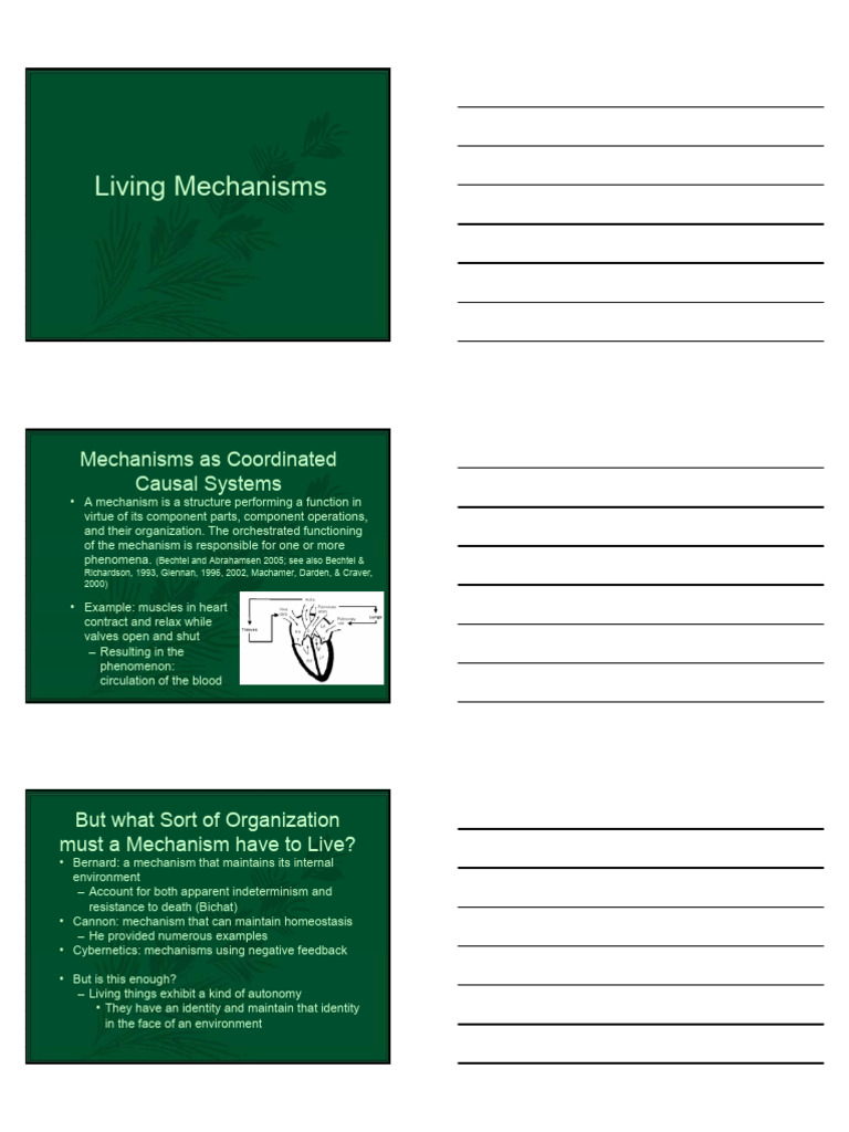 Living Mechanisms | PDF | Thermodynamic Equilibrium | Entropy