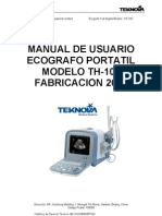 Manual Ecografo Th-100 - Teknova