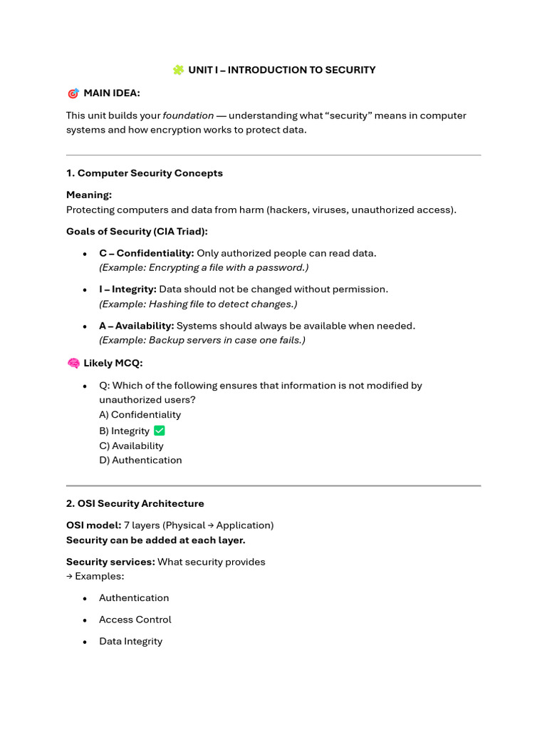 Cb3491 Cryptography and Cyber Security | PDF | Information Security ...