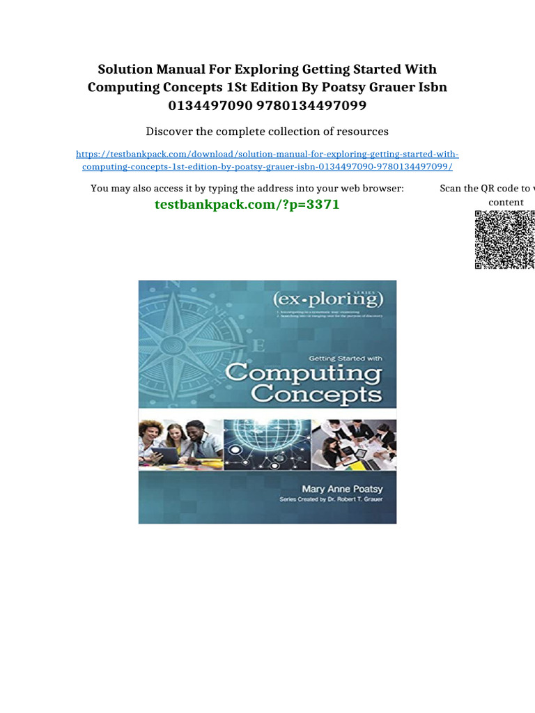 Solution Manual for Exploring Getting Started with Computing Concepts ...