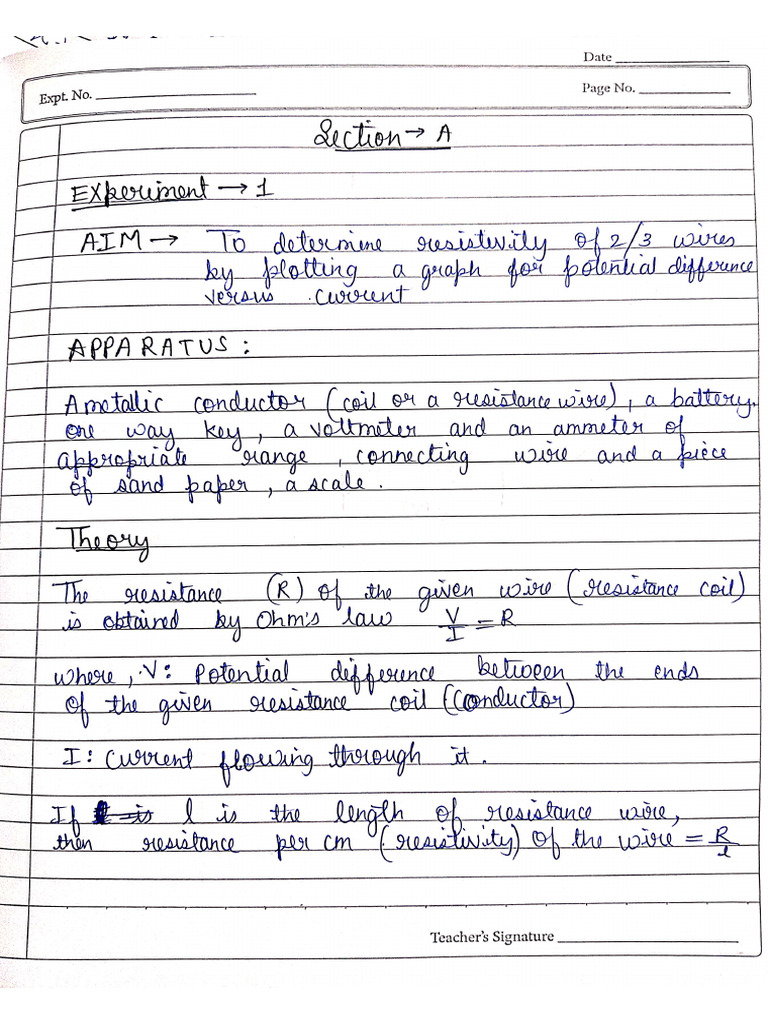 Phy Experiment | PDF