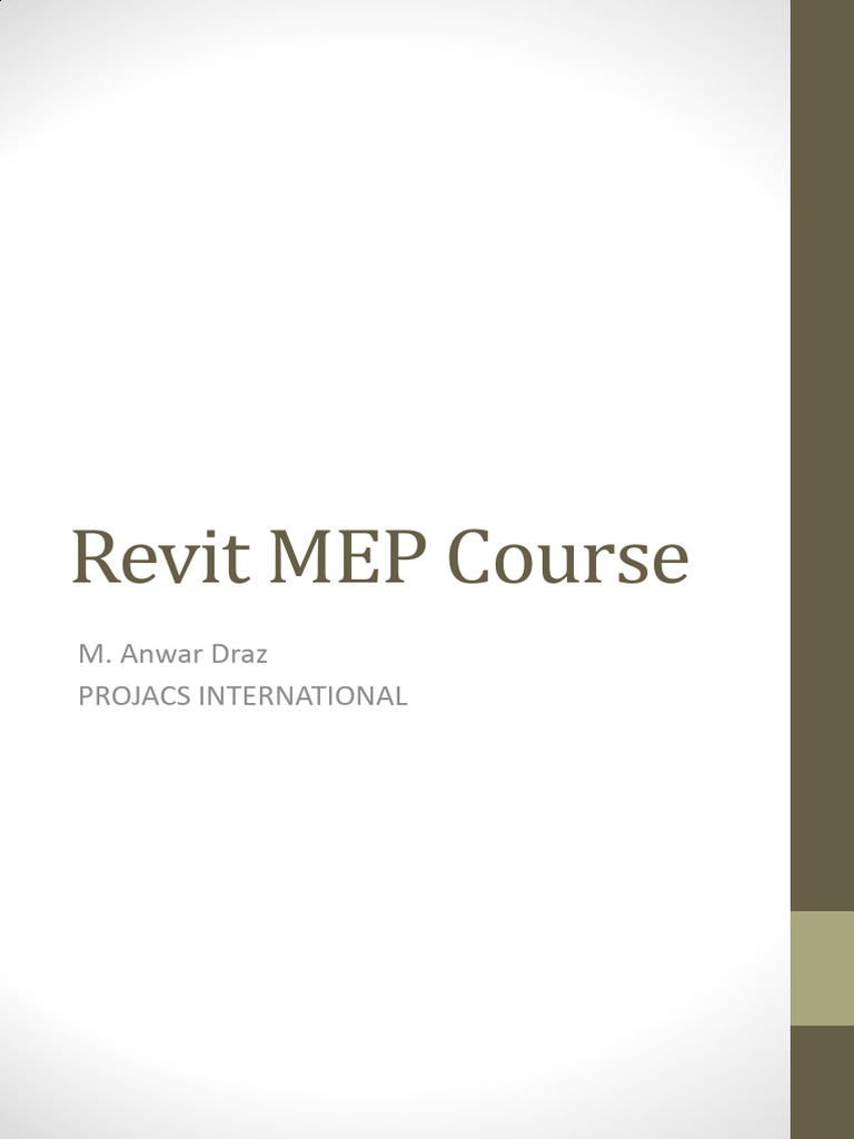 Revit MEP Course 1683710147 | PDF