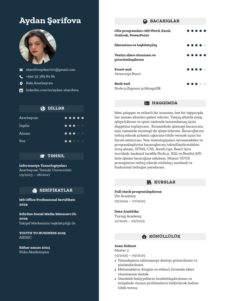 Front CV Az | PDF