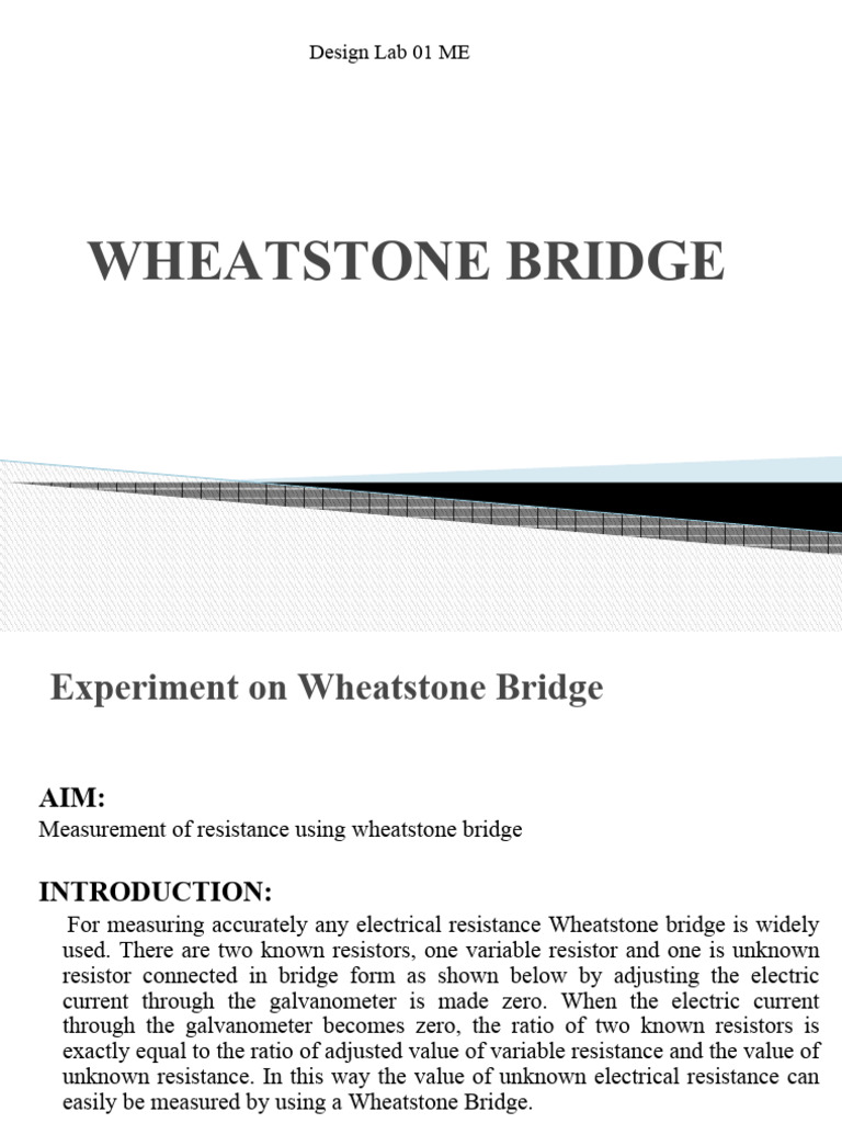 Wheatstone Bridge Manual | PDF | Resistor | Voltage