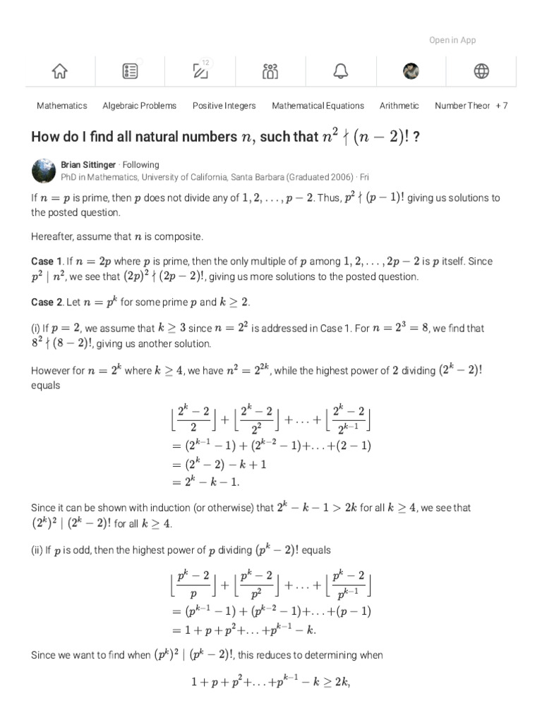 Answer 83 | PDF | Prime Number | Number Theory