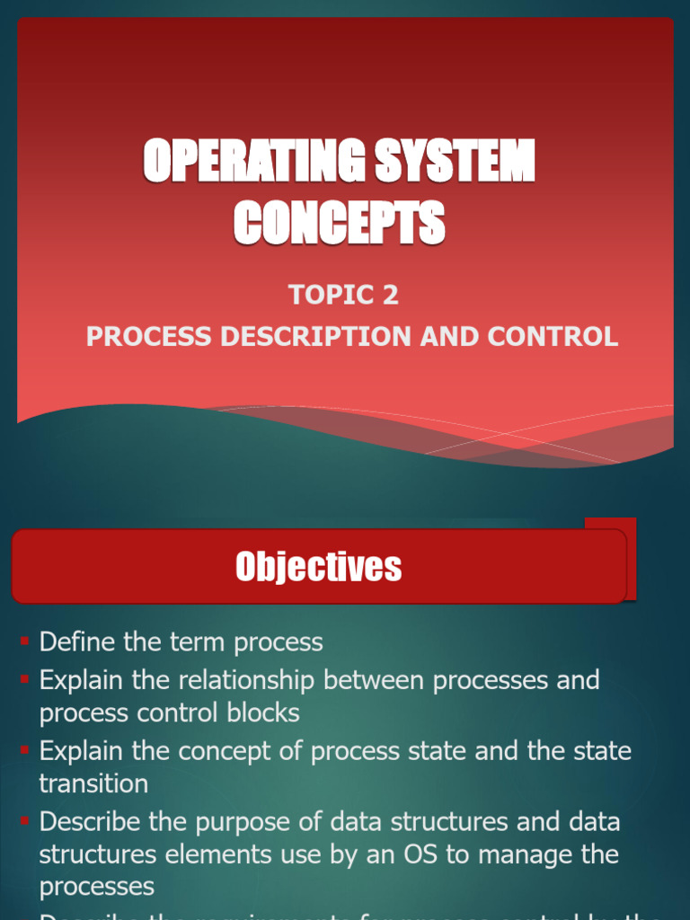 Topic 2 - Process Description and Control | PDF | Process (Computing ...
