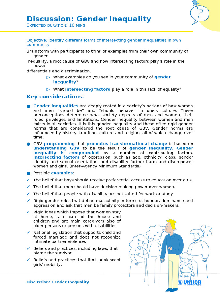 Discussion Gender Inequality | PDF | Gender | Gender Studies