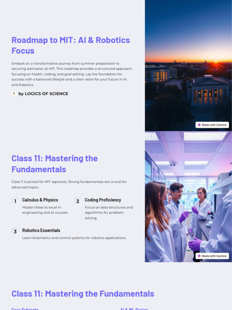 Roadmap To MIT AI and Robotics Focus | PDF | Artificial Intelligence ...