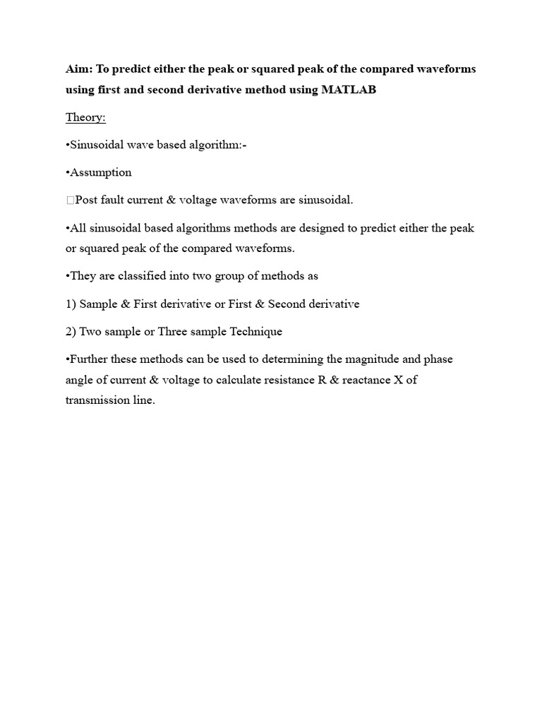 First and Second Derrivative | PDF