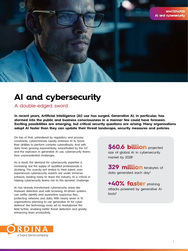 Ordina Whitepaper Ai in Cybersecurity | PDF | Security | Computer Security