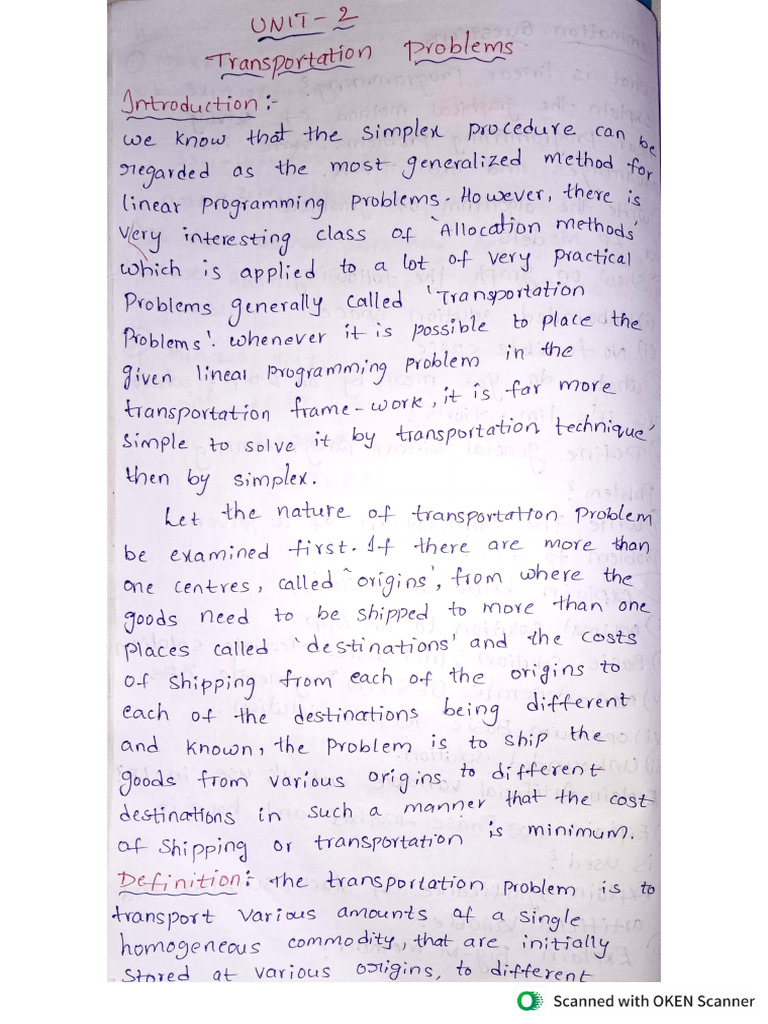 OT Unit-2 Notes | PDF