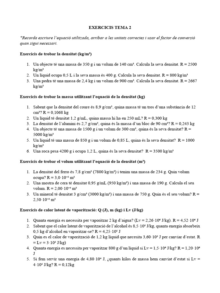 Ejercicios Tema 2 | PDF