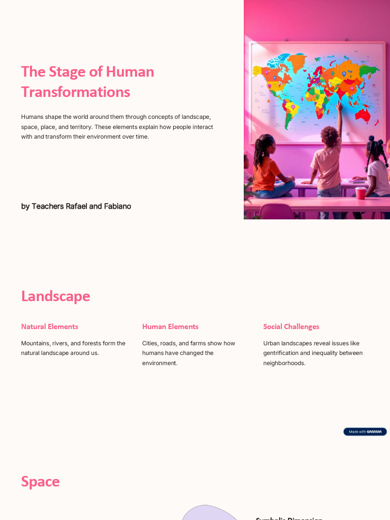 The Stage of Human Transformations | PDF | Landscape | Space
