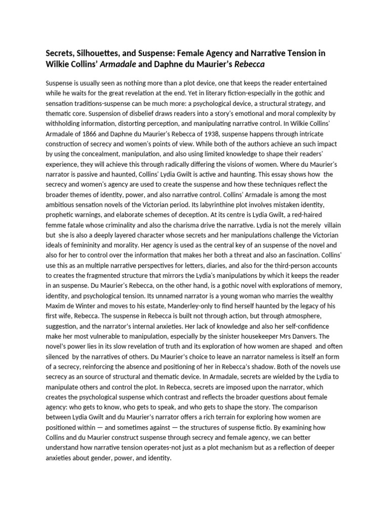 A Level English First Draft | PDF | Narrative