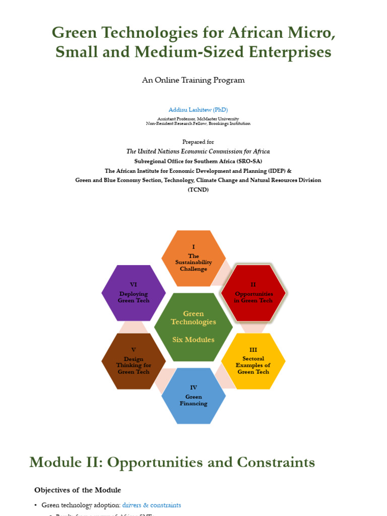 Module II-Opportunities and Constraints | PDF | Climate Change ...