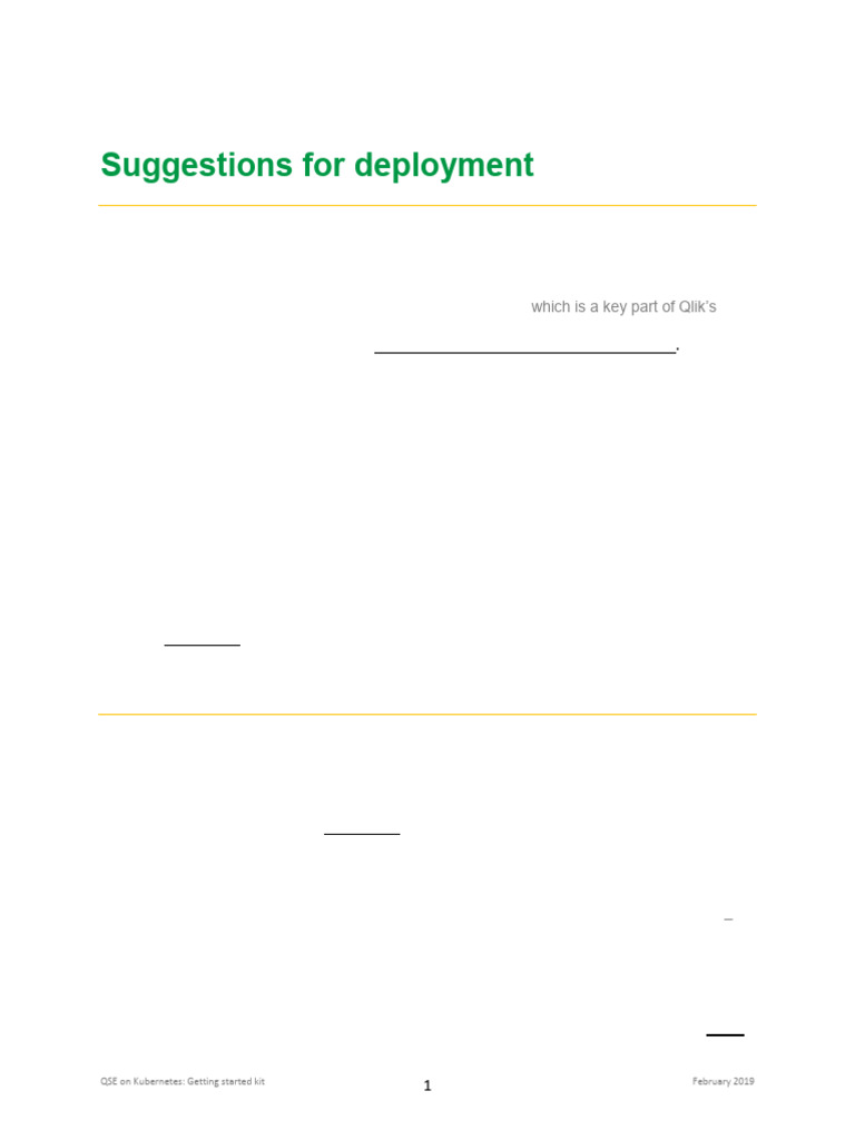 QSE On Kubernetes - Getting Started Kit | PDF | Cloud Computing | Linux