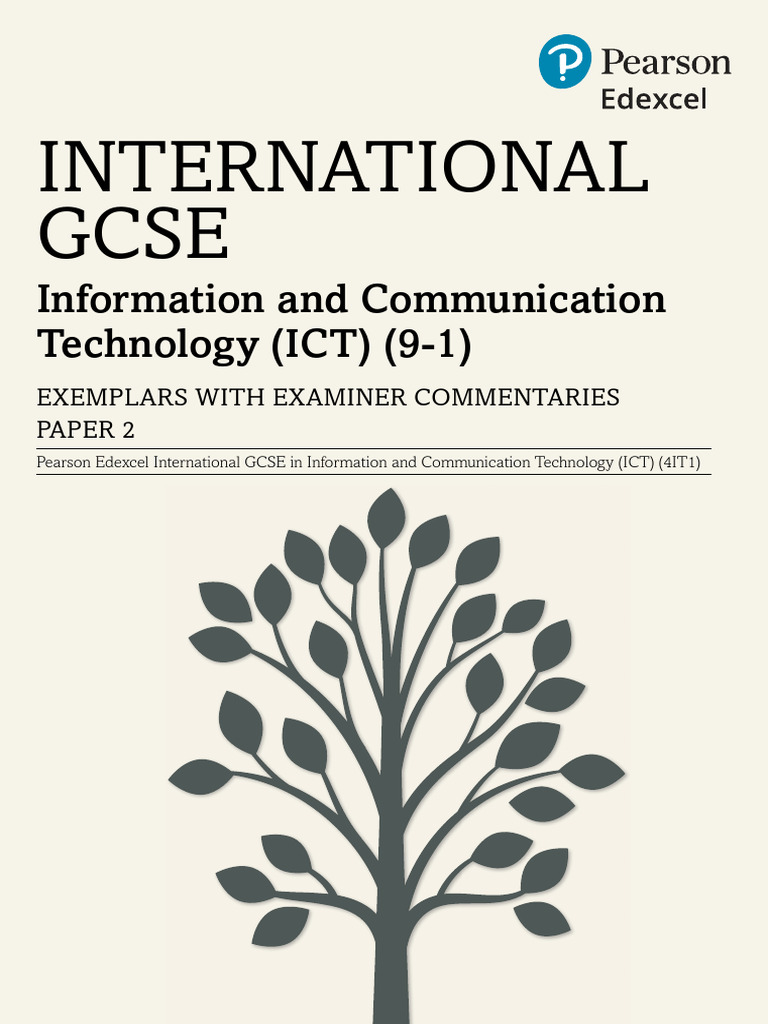 IG ICT Paper 2 Exemplar Respones With Commentaries | PDF | Educational ...