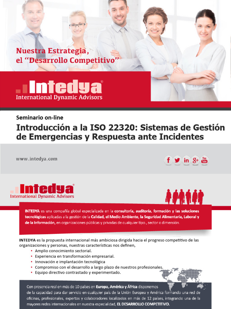 Charla Requisitos Iso 22320 | PDF | Toma de decisiones | Planificación