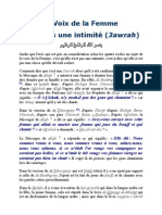 La Voix de La Femme N'est Pas Une Intimité (3awrah)