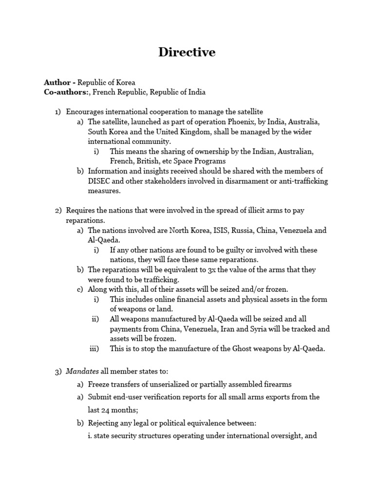 Directive Against Terrorism | PDF | International Relations | Government