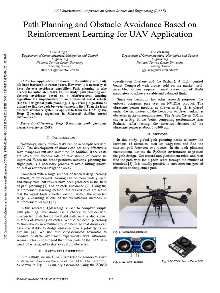 Path Planning and Obstacle Avoidance Based On Reinforcement Learning ...