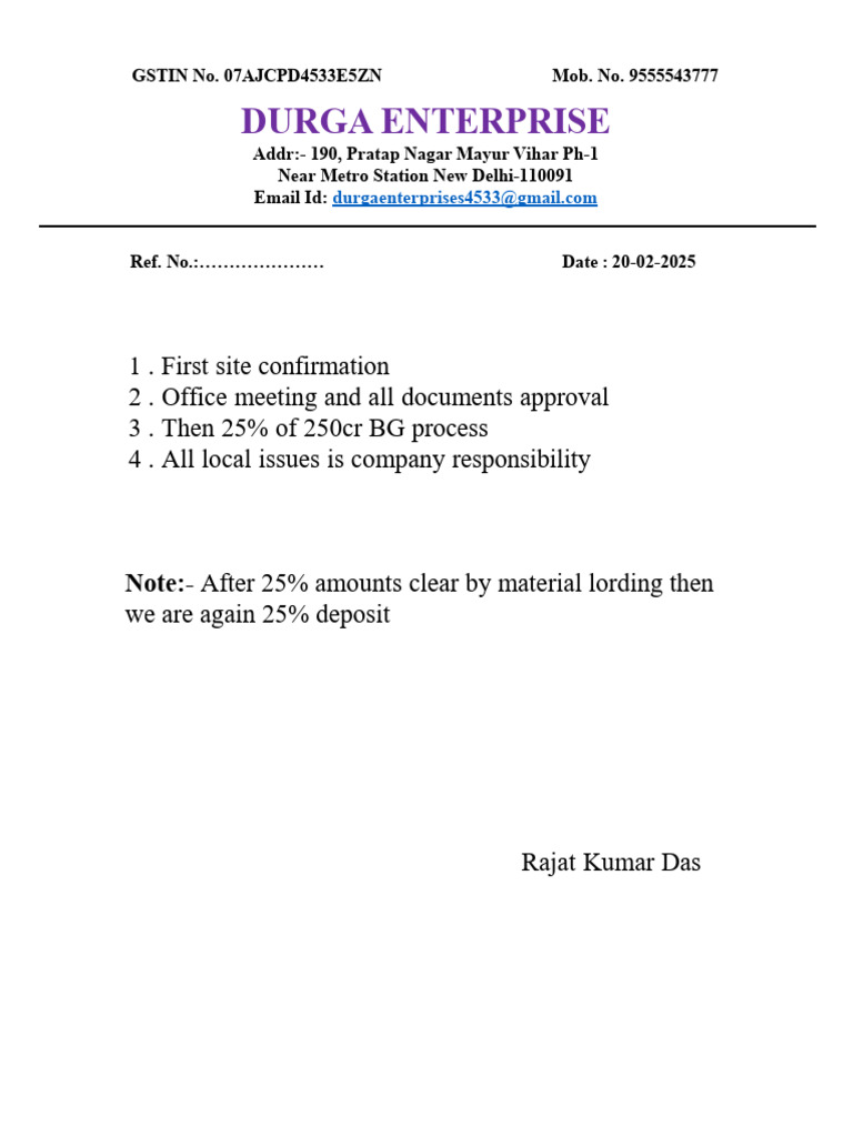 Durga Letter Head 22 | PDF