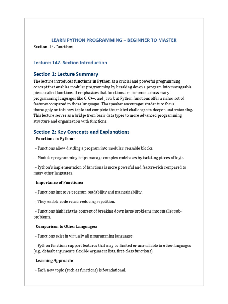 147.+Section+Introduction | PDF | Computer Programming | Python ...