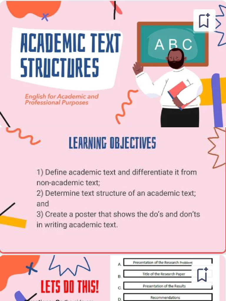academic text structure | PDF