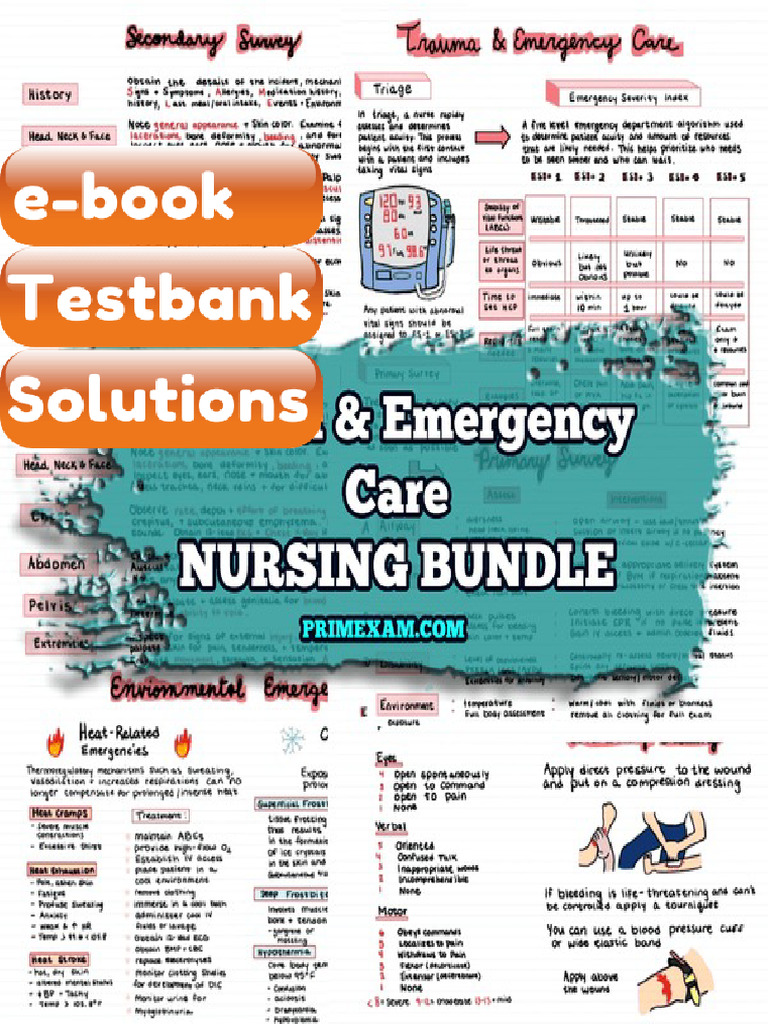 Testbank Trauma Emergency Care NURSING BUNDLE Fast Download | PDF ...