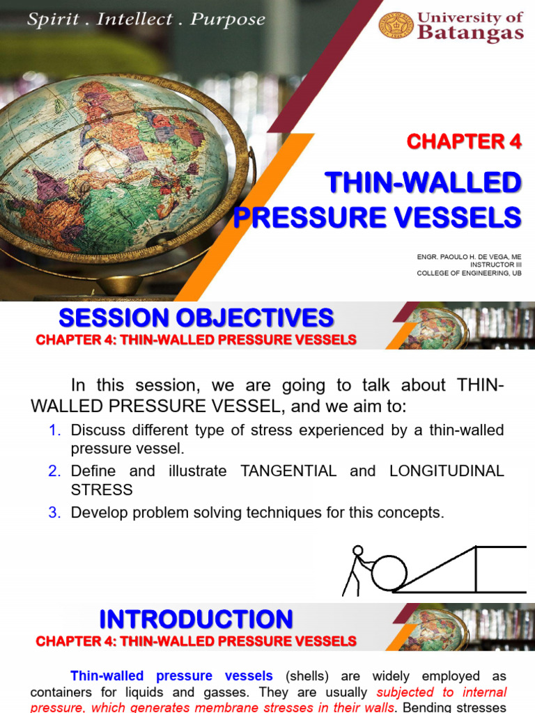 Chap4 Thin Walled Pressure Vessels | PDF | Stress (Mechanics ...