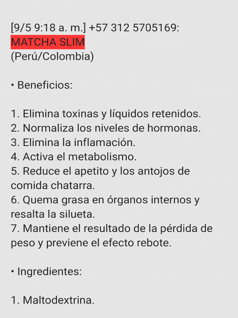 Matcha Slim | PDF