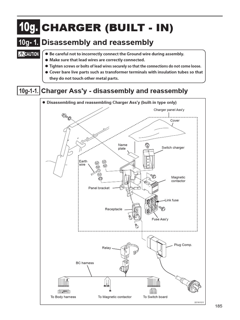 Charger (Built - In) : Disassembly and Reassembly | PDF | Battery ...