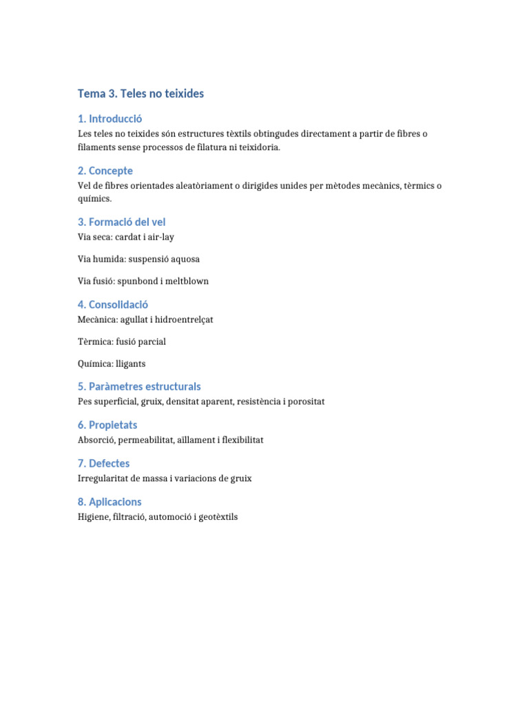 Tema3 No Teixits COMPLET | PDF