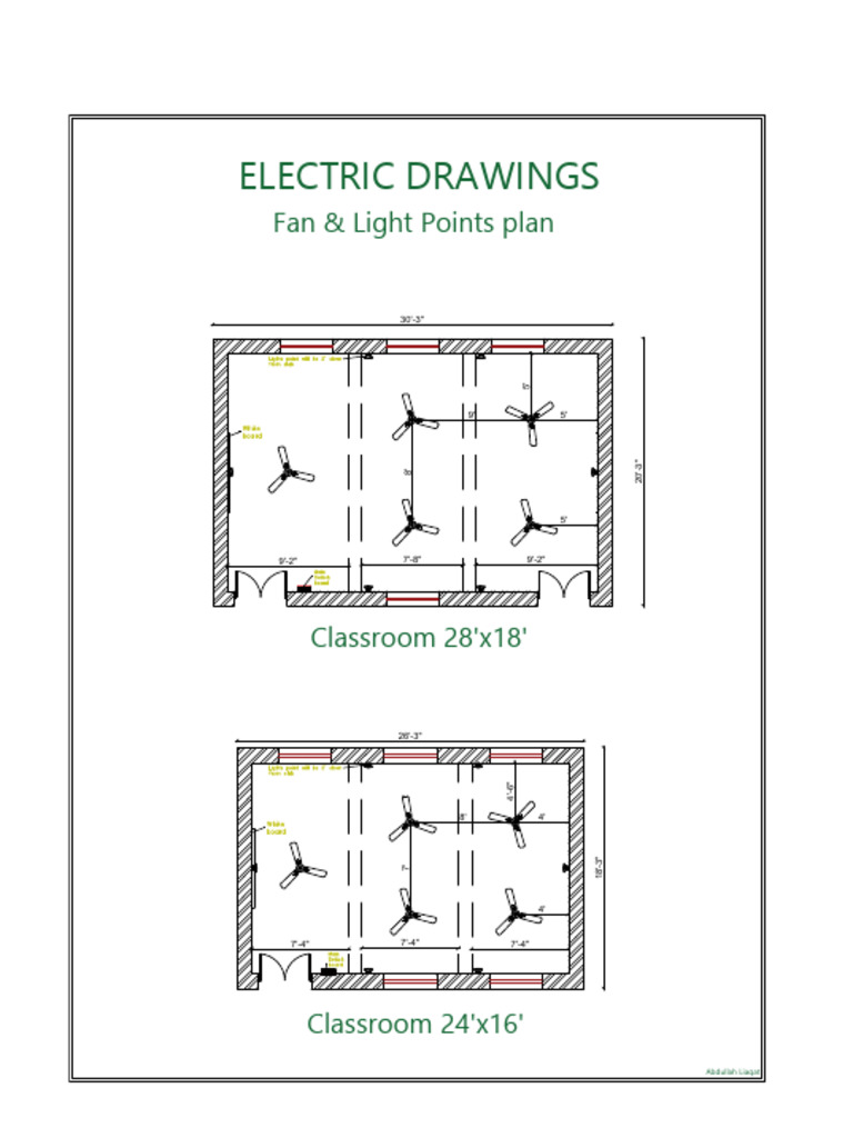 Fan & Light Plan (Electrical) | PDF
