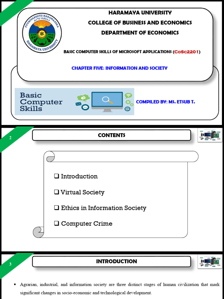 Chapter 5 Information and Society 1 | PDF | Security Hacker | Malware