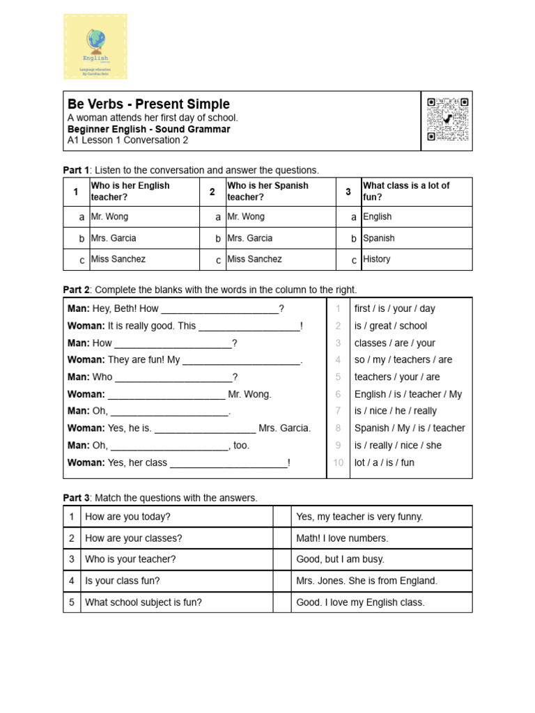 Activities To Practice Present Simple | PDF | Grammar | Linguistic ...
