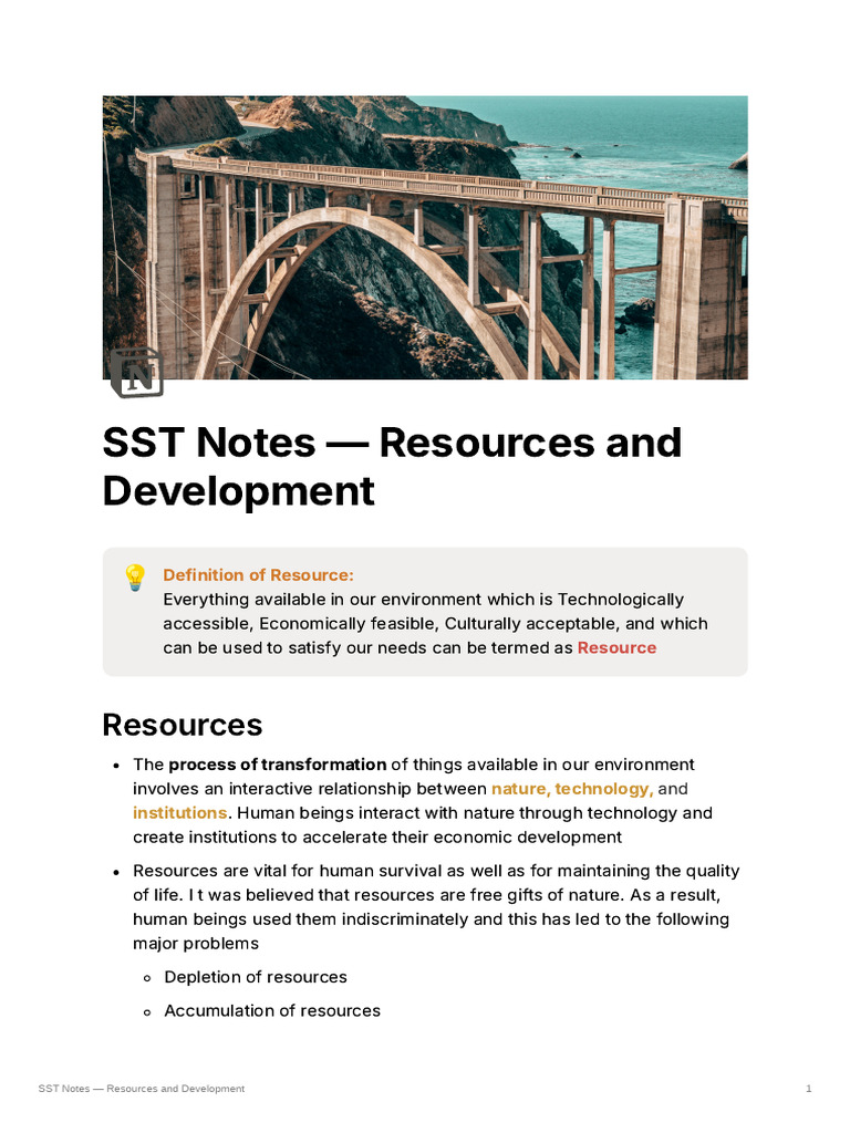 Resources and Development | PDF | Soil | Sustainable Development