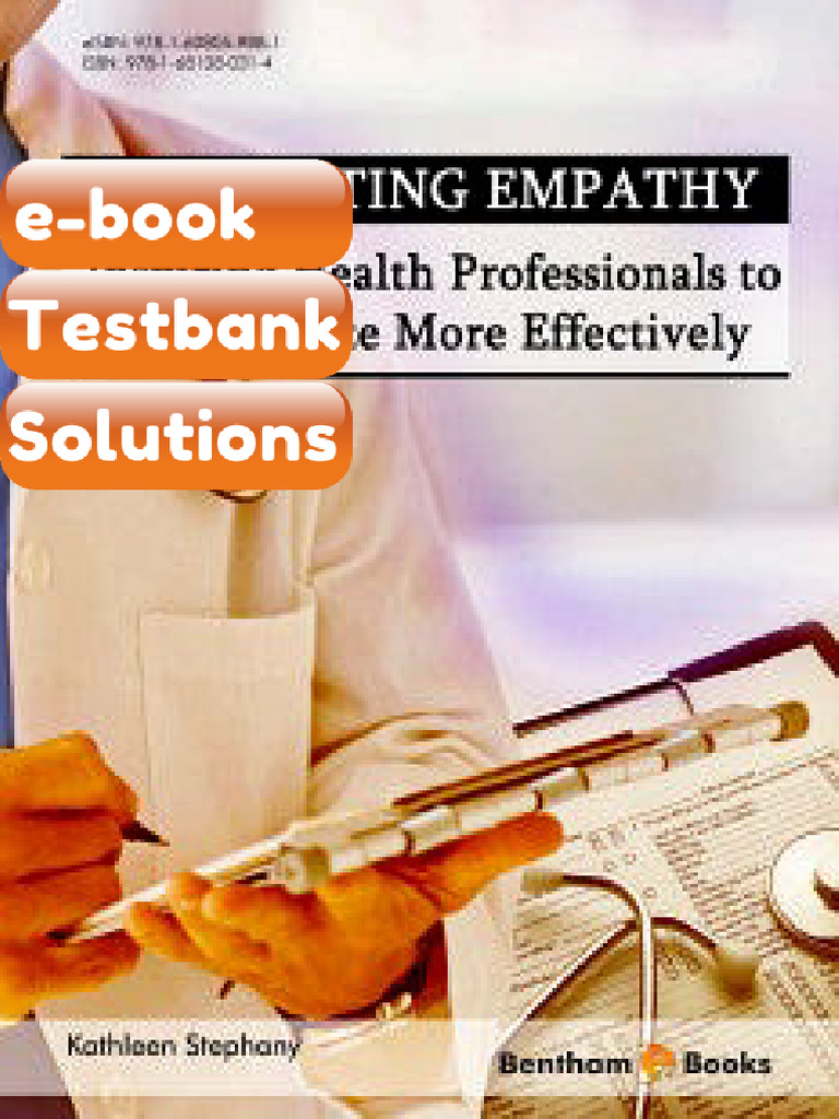 Testbank Cultivating Empathy Inspiring Health Professionals To ...